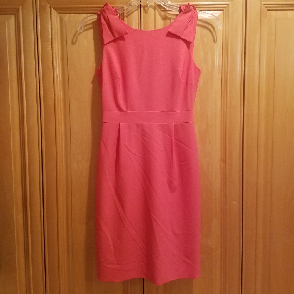 J. Crew Origami Bow Pink Dress